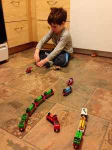 Finny with trains