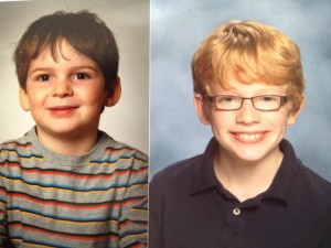 Finny & Gabe school pictures, 2012